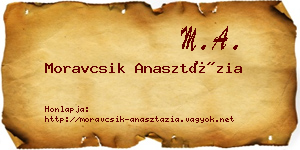 Moravcsik Anasztázia névjegykártya